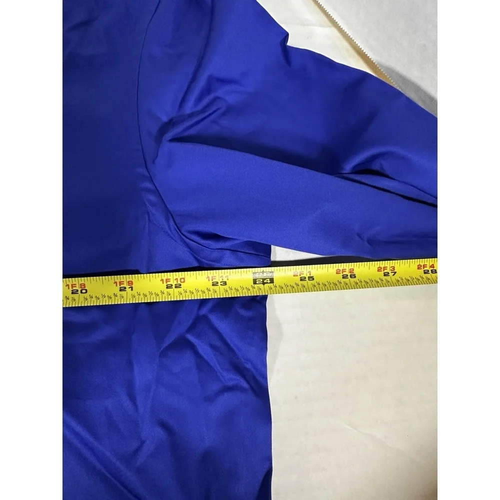Morcouture Mens Royal Blue‎ High Collar French Cuff Dress Shirt Hidden Placket